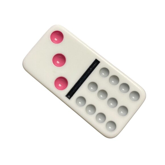 Double Twelve Dominoes Replacement Tile 3 12 Color Dot mq - Picture 2 of 3